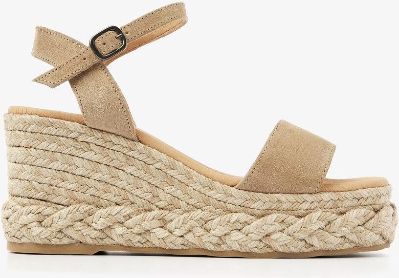 VIA VAI Capri Neva Espadrilles Dames Suède Beige
