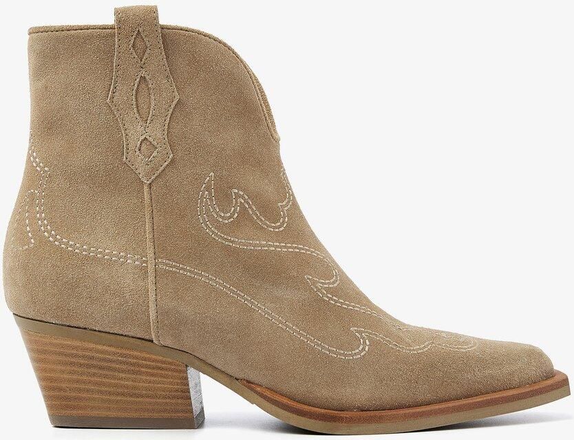 VIA VAI Do Olivia Enkellaarsjes dames Suède Beige