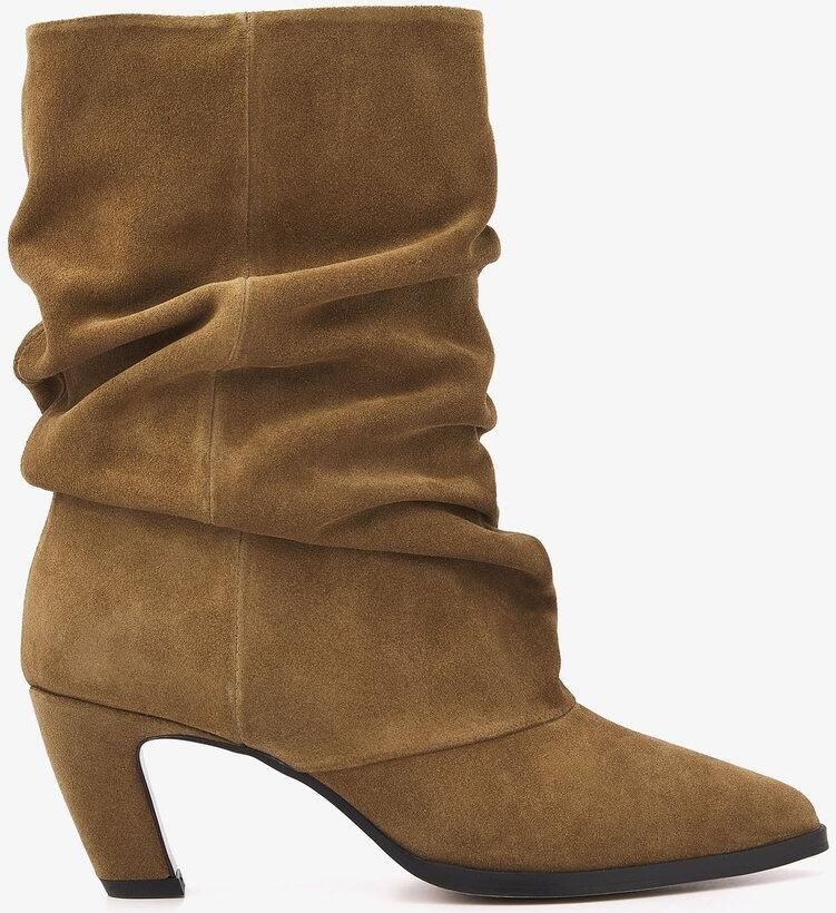 VIA VAI Enkellaarsjes Dames Elisa Palmer Suède Camel