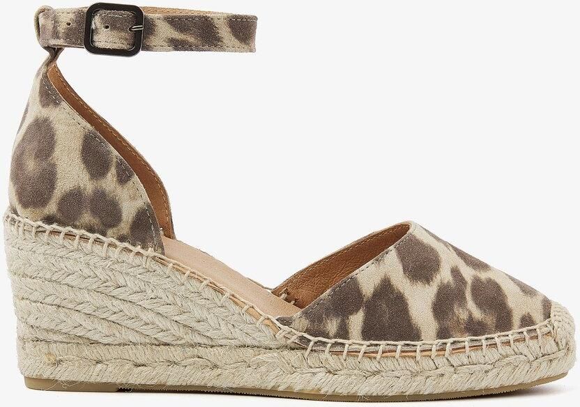 VIA VAI Sandalen met Hak Dames Flora Braid Nubuck Bruin