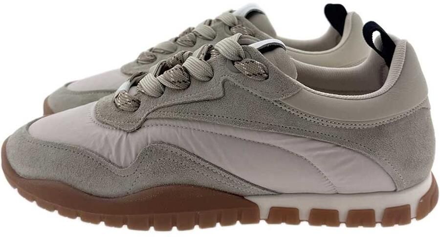 VIA VAI Frenkie Aaron Sneakers Heren Leer Suède Textiel Beige - Foto 2