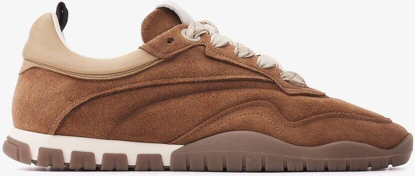 VIA VAI Frenkie Aaron Sneakers Heren Suède Leer Cognac
