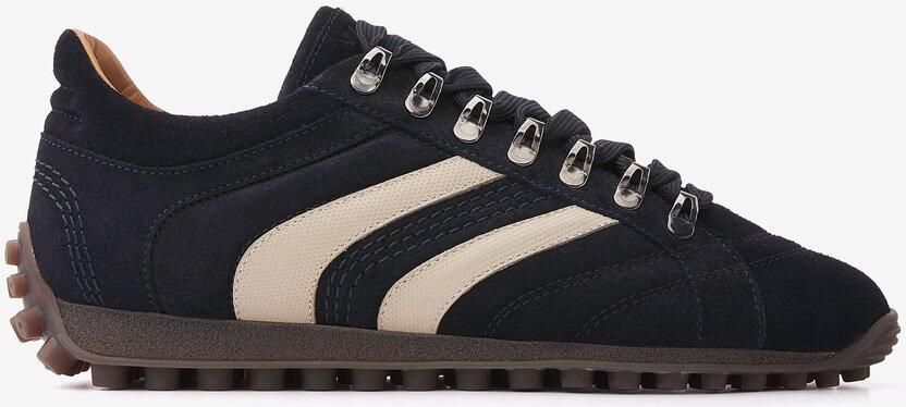 VIA VAI Jack Nathan Sneakers Heren Leer Suède Blauw
