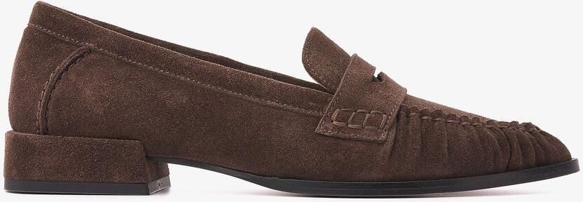 VIA VAI Jazz Billie Loafers Dames Suède Bruin