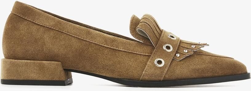 VIA VAI Jazz Emily Loafers dames Suède Beige