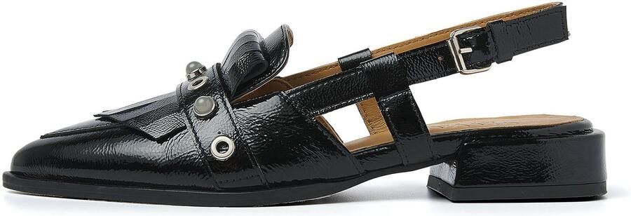 VIA VAI Slingbacks Dames Jazz Tammi Maat: 41 Materiaal: Lakleer Kleur: Zwart - Foto 3