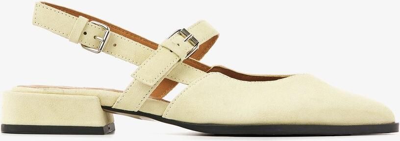 VIA VAI Jazz Valerie Slingbacks dames Suède Geel