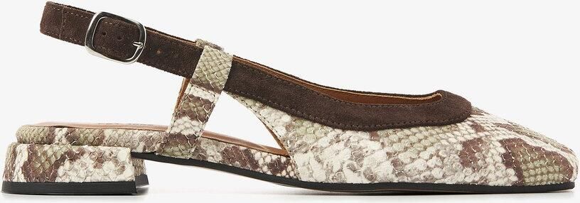 VIA VAI Julie Xena Slingbacks Dames Leer Groen