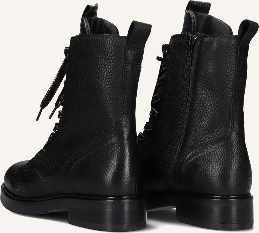 VIA VAI Veterboots Dames Juliette Abby Maat: 37 Materiaal: Leer Kleur: Zwart - Foto 2
