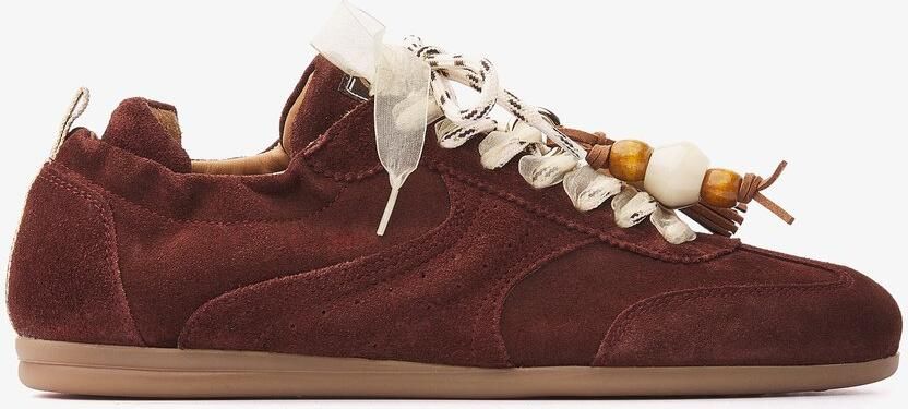 VIA VAI June Haven Sneakers Dames Suède Bruin