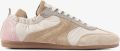 VIA VAI June Haylee Sneakers Dames Leer Su�de Textiel Beige - Beige