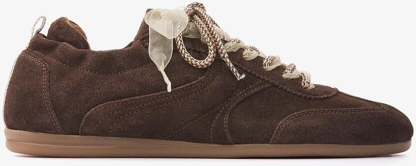 VIA VAI June Haylee Sneakers Dames Suède Bruin
