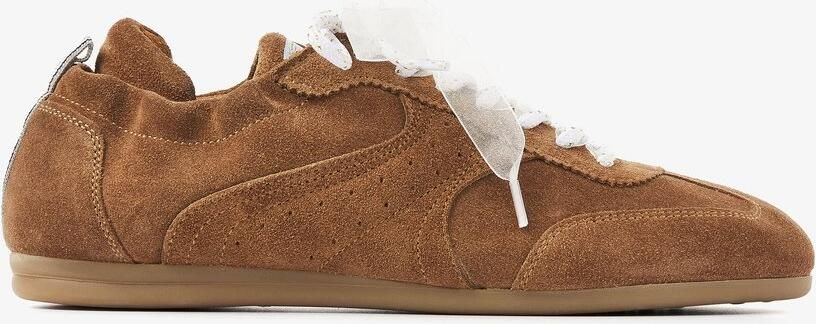VIA VAI June Haylee Sneakers dames Suède Cognac