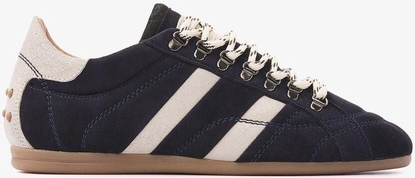 VIA VAI June Jackie Sneakers Dames Leer Suède Blauw