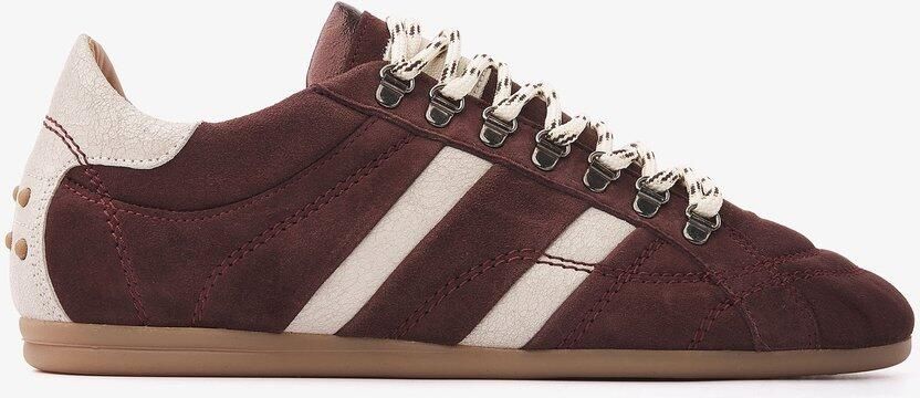 VIA VAI June Jackie Sneakers Dames Leer Suède Rood