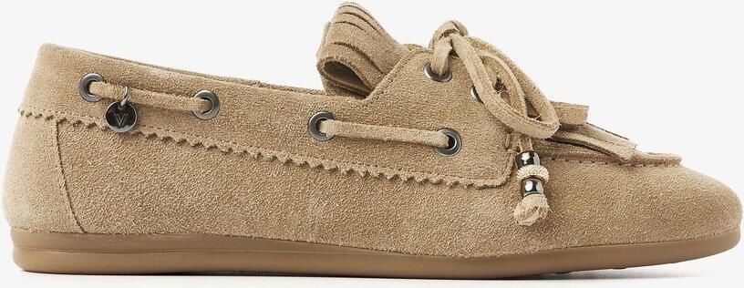 VIA VAI June Loua Mocassins dames Suède Beige