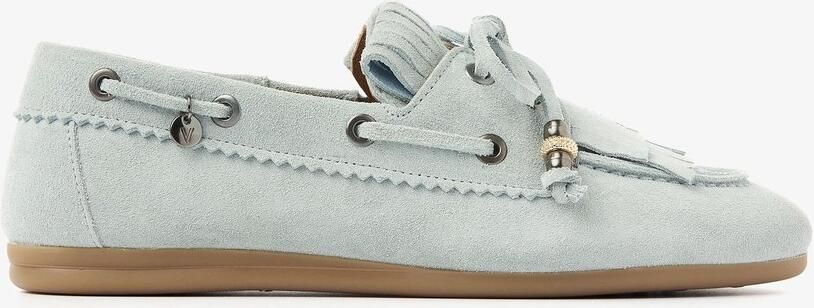 VIA VAI June Loua Mocassins dames Suède Blauw