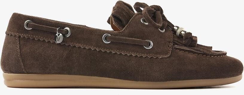 VIA VAI Loafers Dames June Loua Suède Bruin