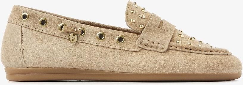 VIA VAI June Macy Loafers Dames Suède Beige