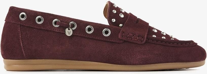 VIA VAI June Macy Loafers dames Suède Bordeaux