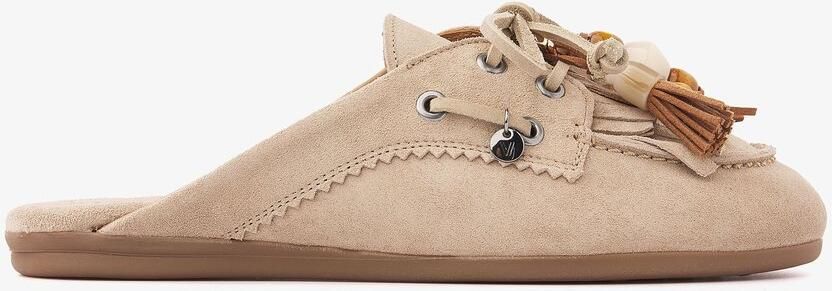 VIA VAI June Rhea Muiltjes Dames Suède Beige