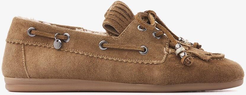 VIA VAI June Shelby Mocassins Dames Suède Beige