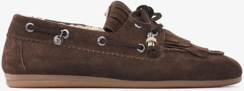 VIA VAI June Shelby Mocassins Dames Suède Bruin