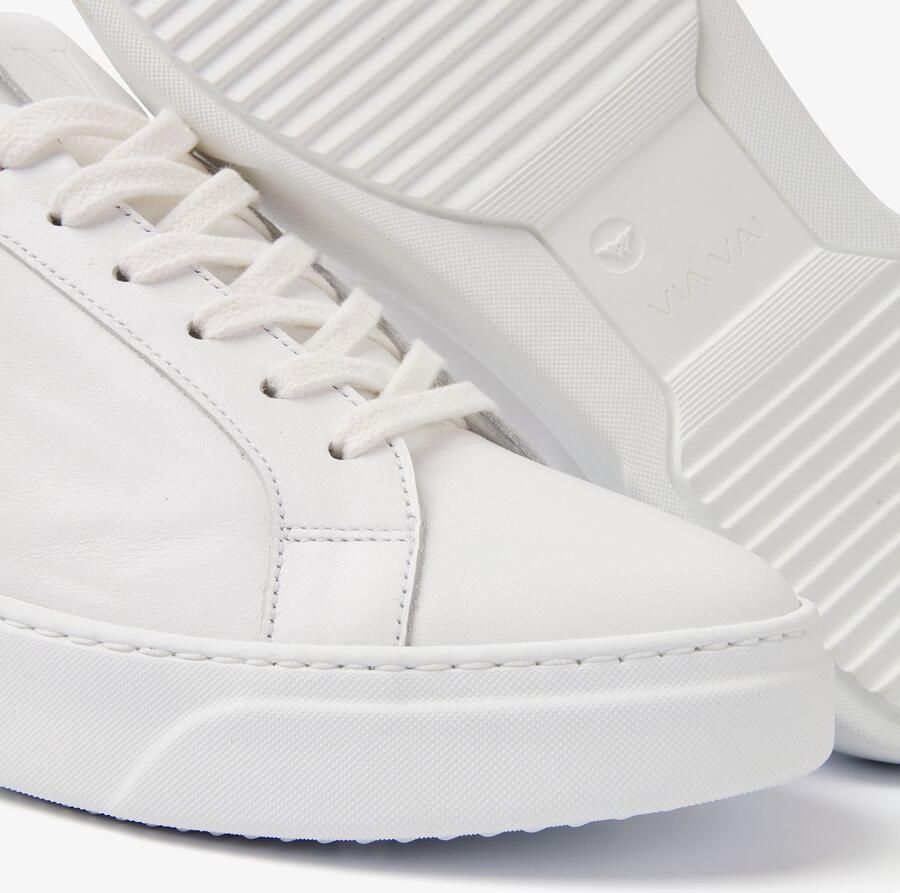 VIA VAI Juno Uni witte sneakers Wit Leer Lage sneakers Dames - Foto 3