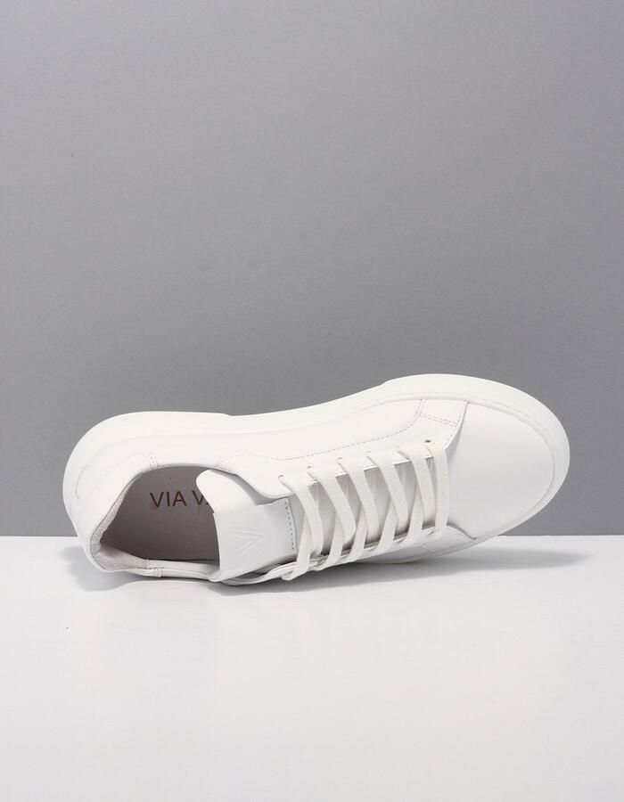 VIA VAI Juno Uni witte sneakers Wit Leer Lage sneakers Dames - Foto 9