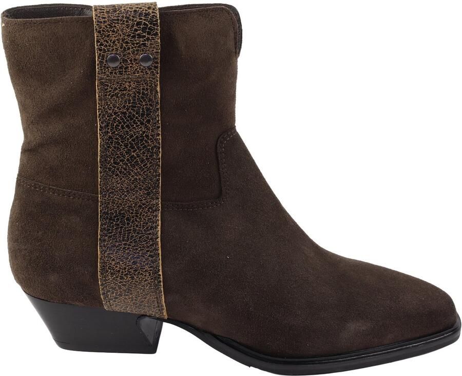 VIA VAI Keira Weston 62489 Enkellaarzen Vrouwen bruin nubuck suede
