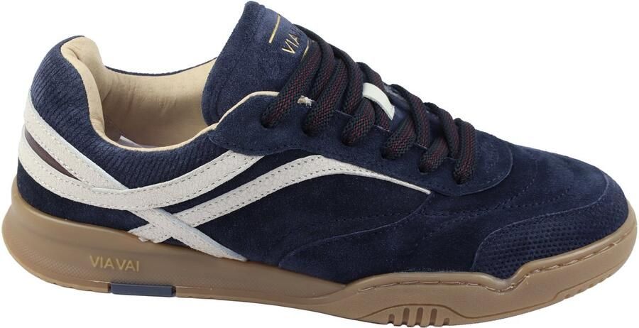VIA VAI Kris Dante 62480 Sneakers blauw nubuck suede