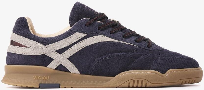VIA VAI Kris Dante Sneakers Dames Leer Suède Blauw