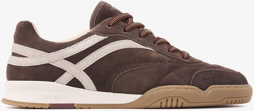 VIA VAI Kris Dante Sneakers Dames Leer Suède Bruin