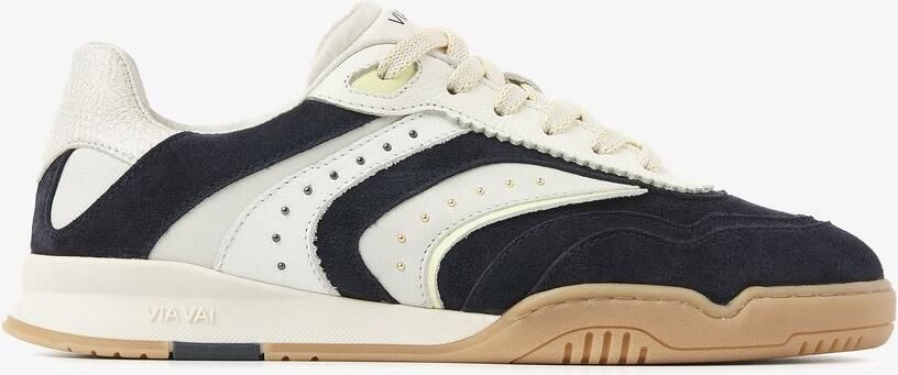 VIA VAI Kris Pax Sneakers dames Leer Suède Blauw