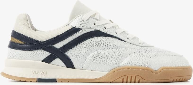 VIA VAI Kris Sky Sneakers dames Leer Mesh Zilver