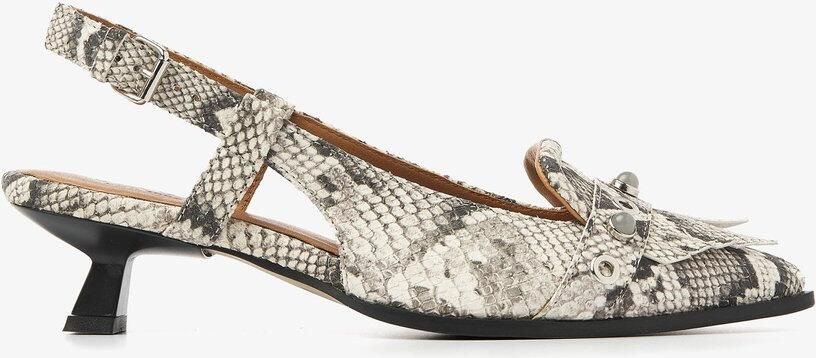 VIA VAI Lea Aileen Slingbacks Dames Leer Beige