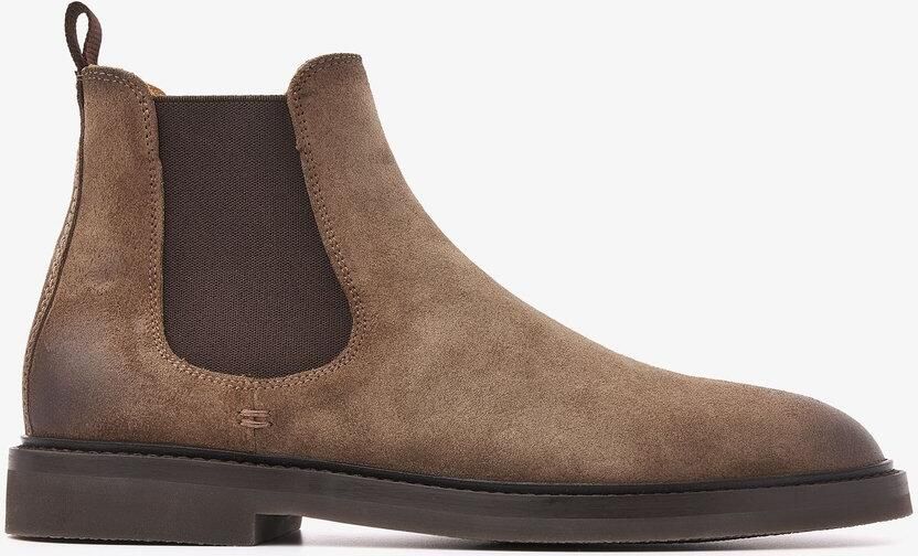 VIA VAI Lewis Conor Chelsea boots Heren Suède Bruin