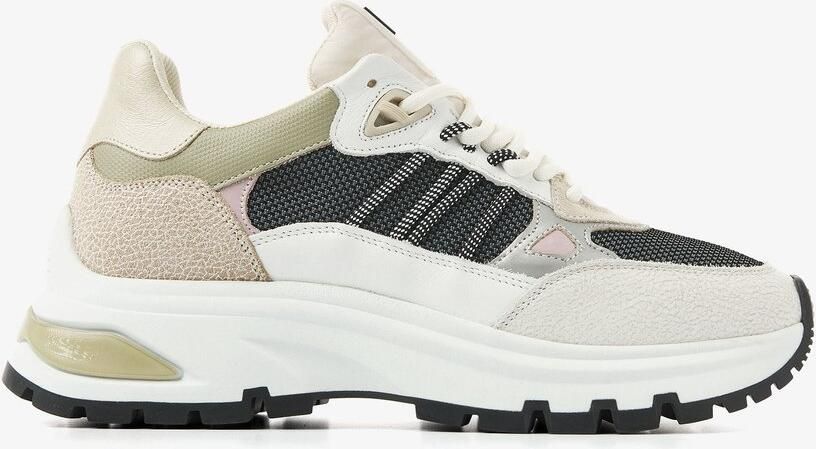 VIA VAI Liz Dae Sneakers Dames Mesh Leer Suède Paars