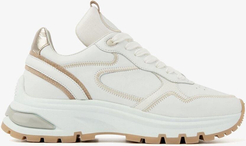 VIA VAI Liz Dulce Sneakers Dames Suède Leer Wit