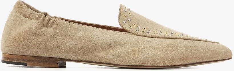 VIA VAI Lola Gabriel Loafers dames Suède Beige