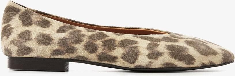 VIA VAI Lou Emmy Ballerina Dames Leer Bruin