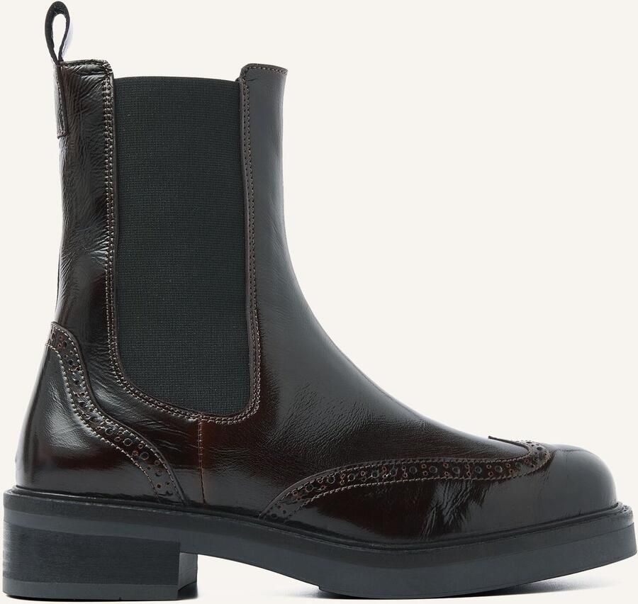 VIA VAI Enkelboots Dames Lucia Gina Maat: 36 Materiaal: Leer Kleur: Bruin - Foto 3