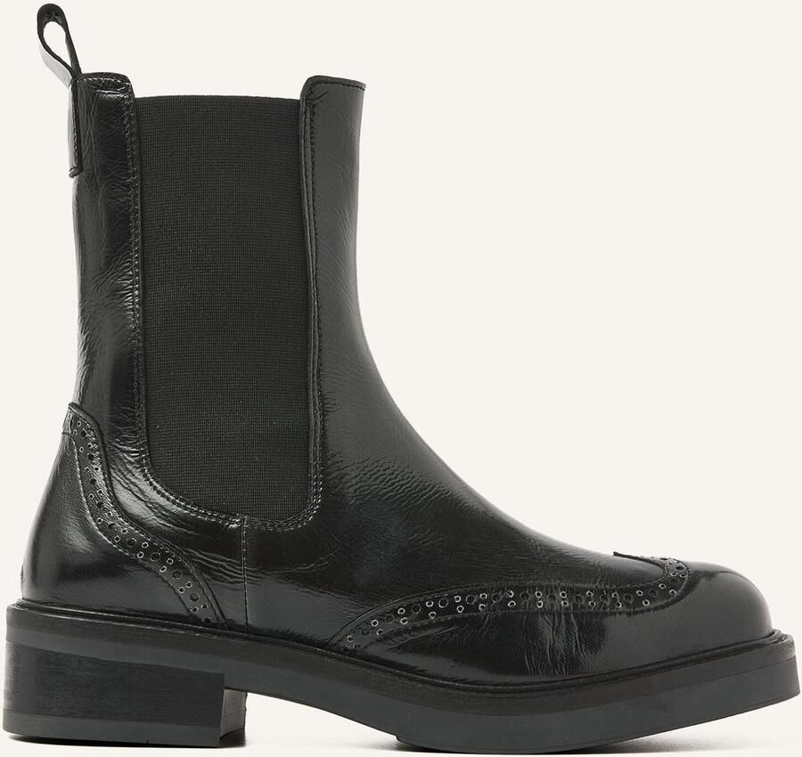 VIA VAI Enkelboots Dames Lucia Gina Maat: 36 Materiaal: Leer Kleur: Zwart - Foto 2