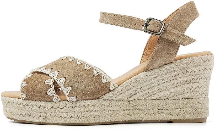 VIA VAI Sandalen met Hak Dames Luisa Ayla Suède Beige