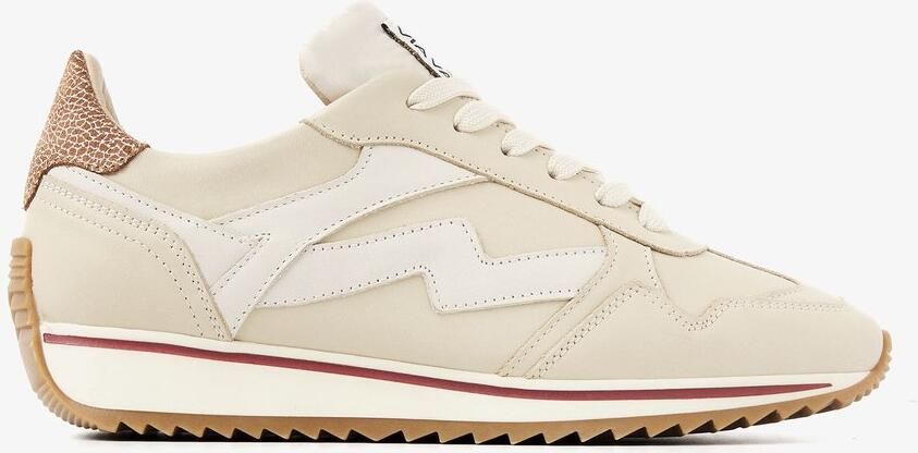 VIA VAI Mikki Alex Sneakers dames Suède Leer Beige