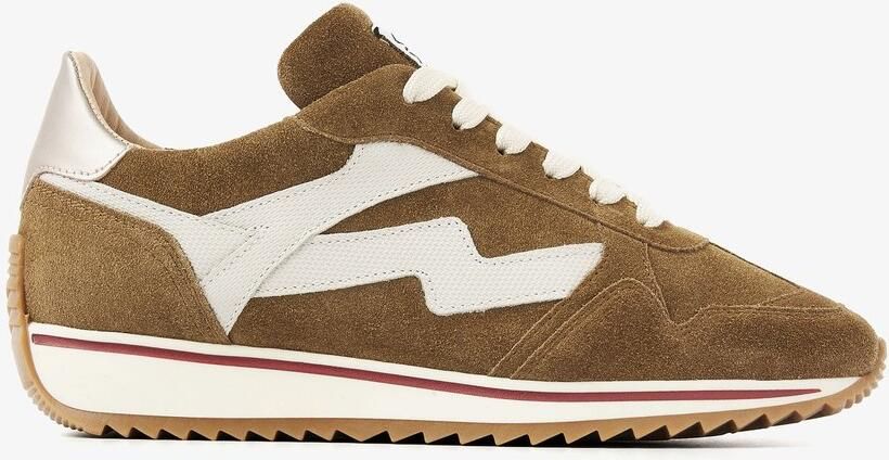 VIA VAI Mikki Alex Sneakers dames Suède Leer Beige - Foto 2