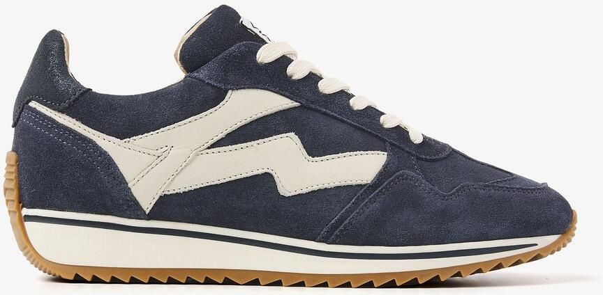 VIA VAI Mikki Alex Sneakers Dames Leer Suède Blauw
