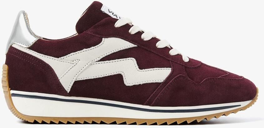 VIA VAI Mikki Alex Sneakers Dames Leer Suède Bordeaux