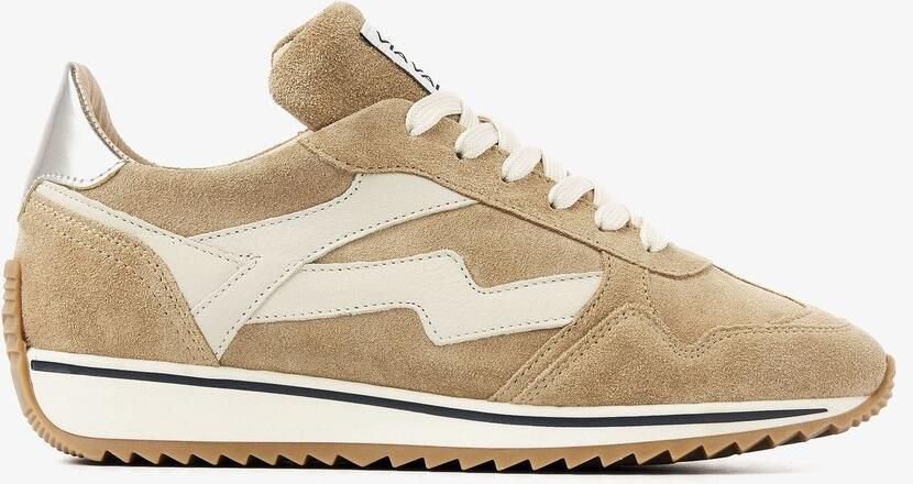 VIA VAI Mikki Alex Sneakers dames Suède Leer Beige - Foto 2