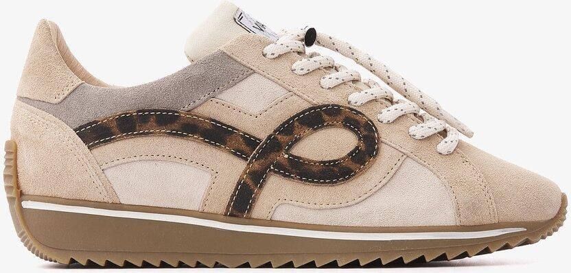 VIA VAI Mikki Eve Sneakers Dames Leer Suède Beige